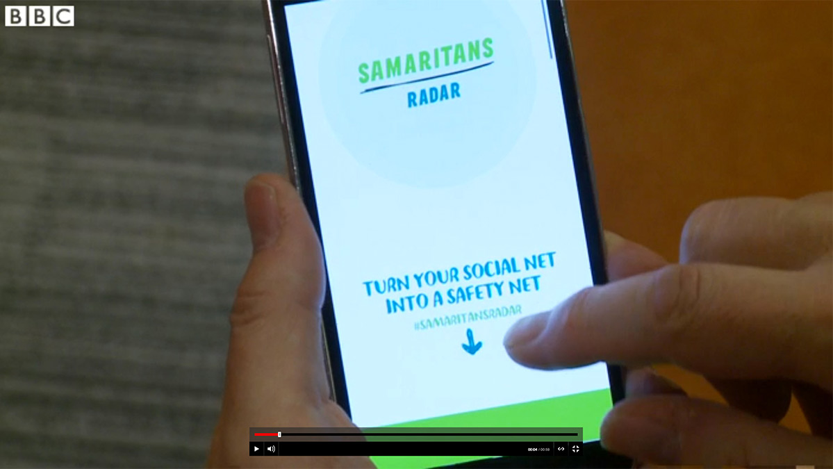 The Samaritans Radar dashboard